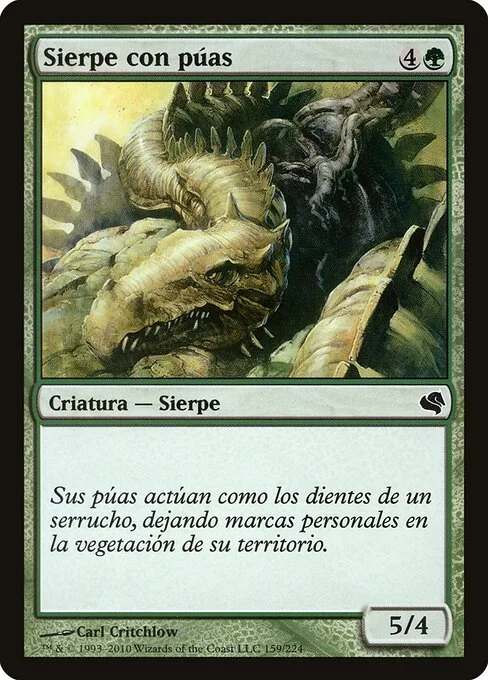 Spined Wurm, carta Magic di tipo Creature — Wurm illustrata da Carl Critchlow