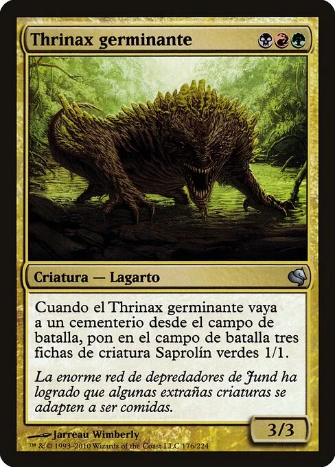 Sprouting Thrinax, carta Magic di tipo Creature — Lizard illustrata da Jarreau Wimberly