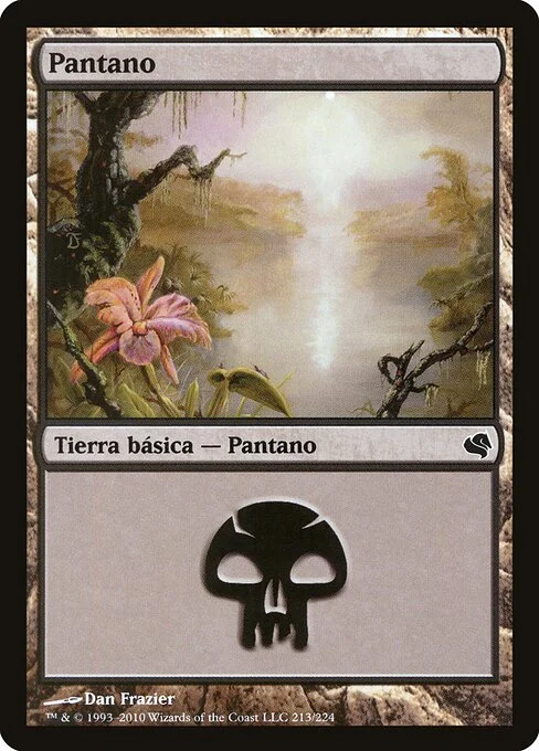 Swamp, carta Magic di tipo Basic Land — Swamp illustrata da Dan Frazier