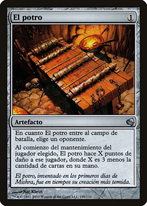 The Rack, carta Magic di tipo Artifact illustrata da Nic Klein