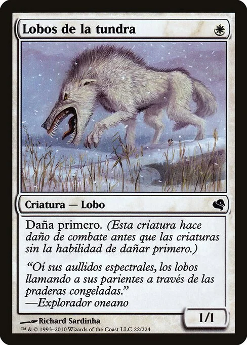 Tundra Wolves, carta Magic di tipo Creature — Wolf illustrata da Richard Sardinha