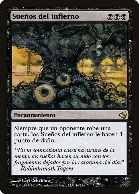 Underworld Dreams, carta Magic di tipo Enchantment illustrata da Carl Critchlow