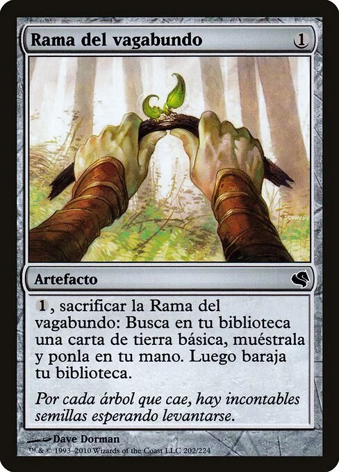 Wanderer's Twig, carta Magic di tipo Artifact illustrata da Dave Dorman