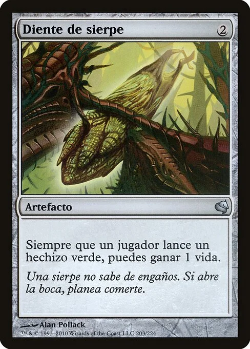 Wurm's Tooth, carta Magic di tipo Artifact illustrata da Alan Pollack