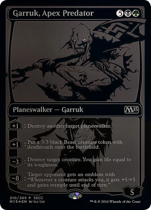 Garruk, Apex Predator, carta Magic di tipo Legendary Planeswalker — Garruk illustrata da Jae Lee