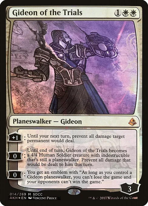 Gideon of the Trials, carta Magic di tipo Legendary Planeswalker — Gideon illustrata da Vincent Proce