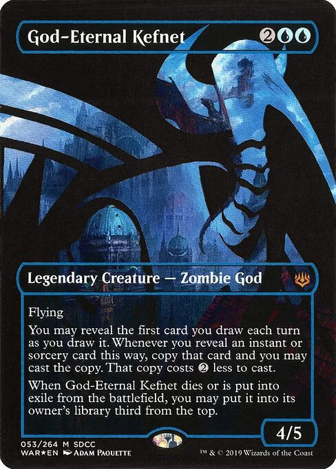 God-Eternal Kefnet, carta Magic di tipo Legendary Creature — Zombie God illustrata da Adam Paquette