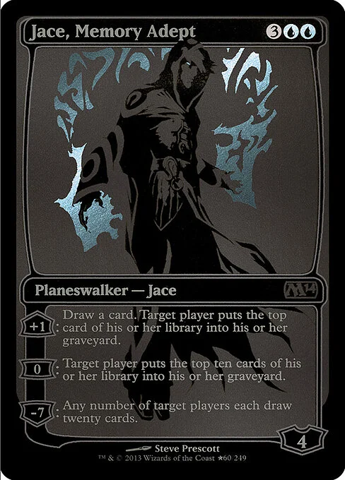 Jace, Memory Adept, carta Magic di tipo Legendary Planeswalker — Jace illustrata da Steve Prescott