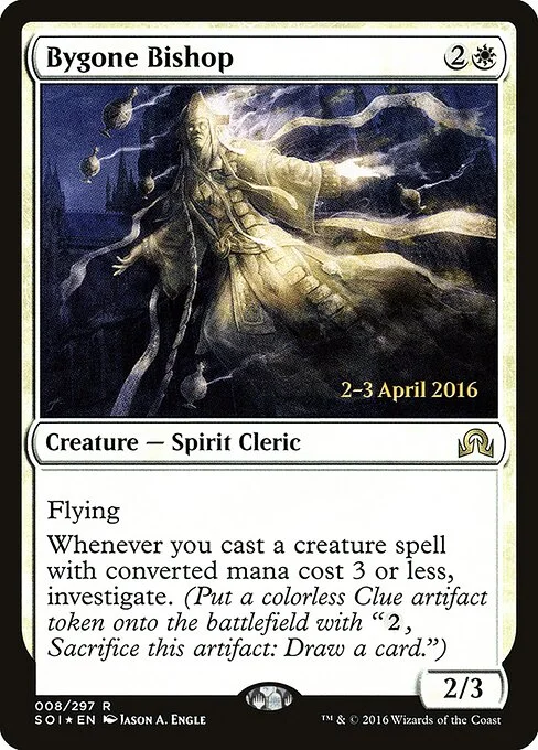Bygone Bishop, carta Magic di tipo Creature — Spirit Cleric illustrata da Jason A. Engle
