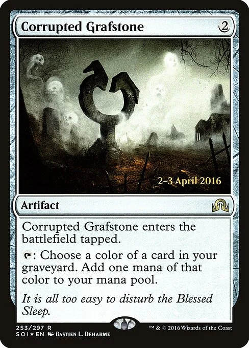 Corrupted Grafstone, carta Magic di tipo Artifact illustrata da Bastien L. Deharme