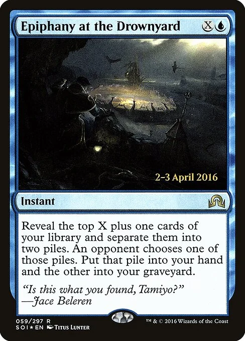 Epiphany at the Drownyard, carta Magic di tipo Instant illustrata da Titus Lunter