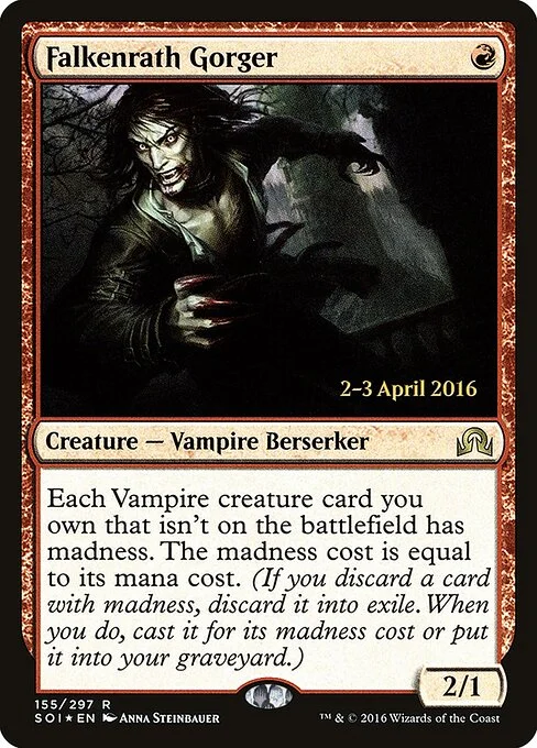 Falkenrath Gorger, carta Magic di tipo Creature — Vampire Berserker illustrata da Anna Steinbauer