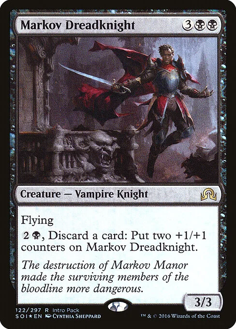 Markov Dreadknight, carta Magic di tipo Creature — Vampire Knight illustrata da Cynthia Sheppard