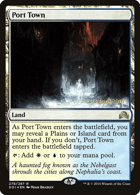 Port Town, carta Magic di tipo Land illustrata da Noah Bradley