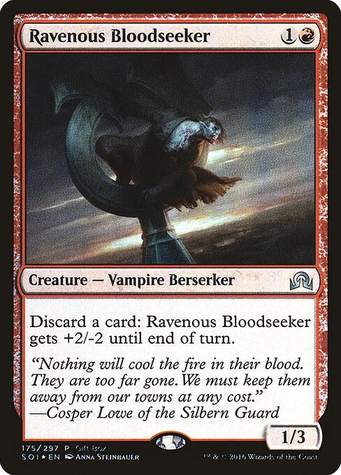 Ravenous Bloodseeker, carta Magic di tipo Creature — Vampire Berserker illustrata da Anna Steinbauer