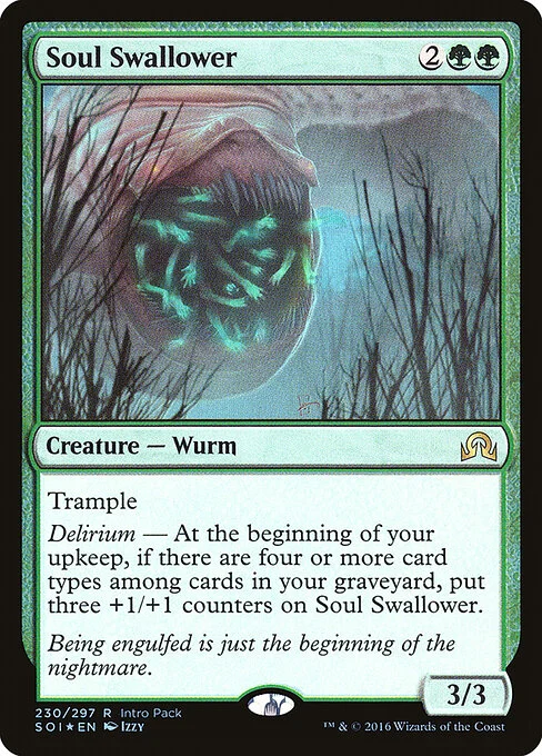 Soul Swallower, carta Magic di tipo Creature — Wurm illustrata da Izzy
