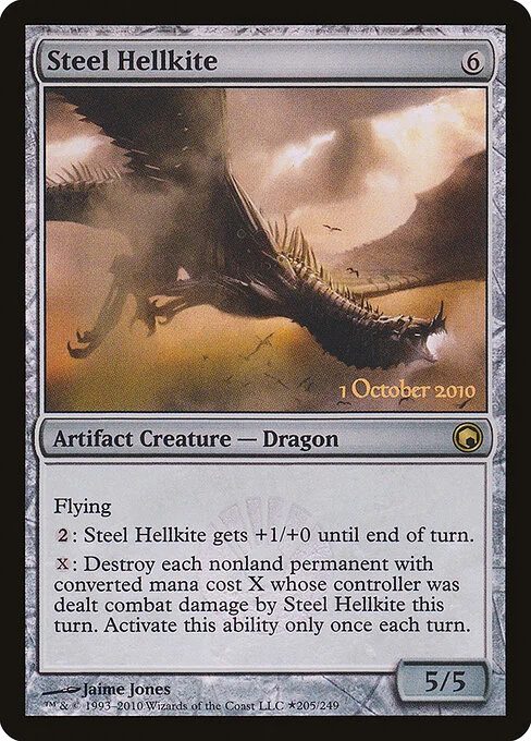 Steel Hellkite, carta Magic di tipo Artifact Creature — Dragon illustrata da Jaime Jones