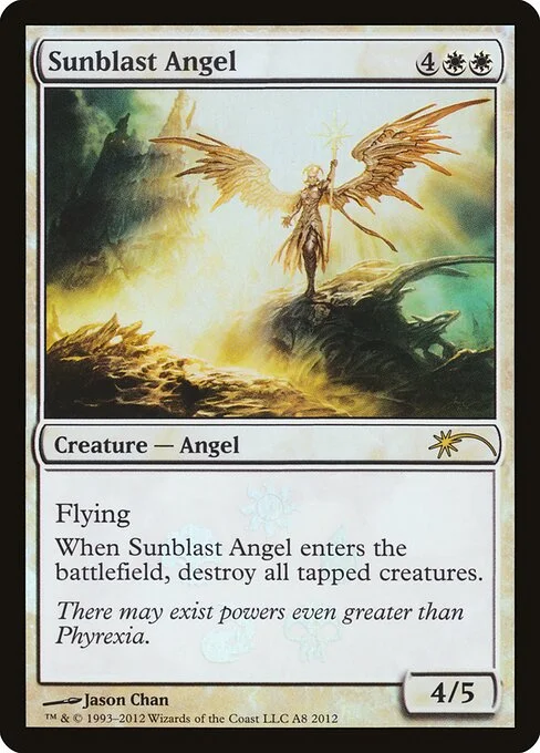 Sunblast Angel, carta Magic di tipo Creature — Angel illustrata da Jason Chan