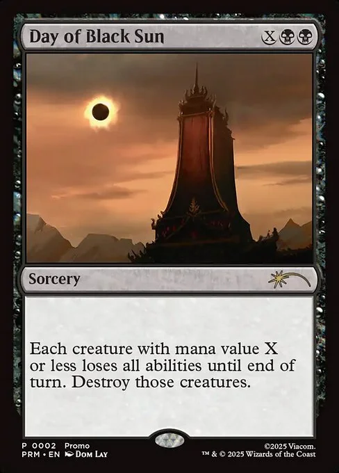 Day of Black Sun, carta Magic di tipo Sorcery illustrata da Dom Lay