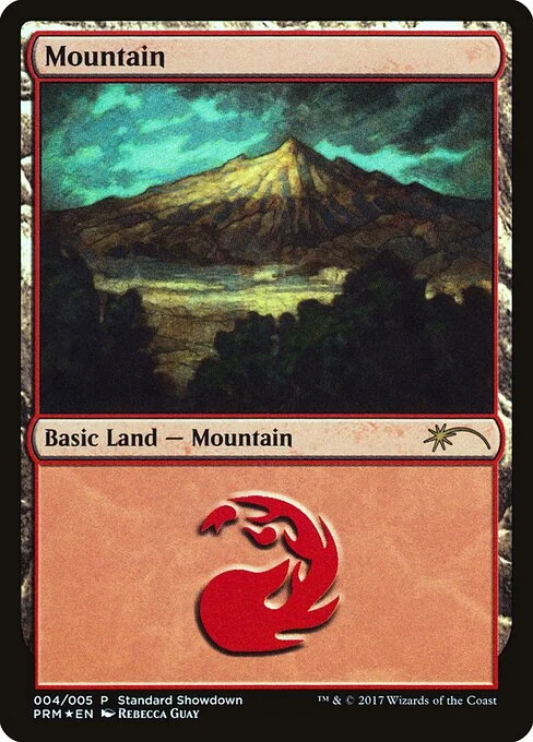 Mountain, carta Magic di tipo Basic Land — Mountain illustrata da Rebecca Guay