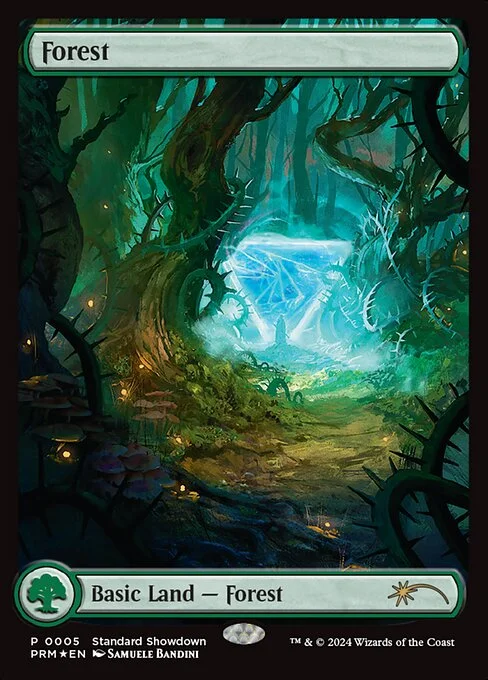 Forest, carta Magic di tipo Basic Land — Forest illustrata da Samuele Bandini