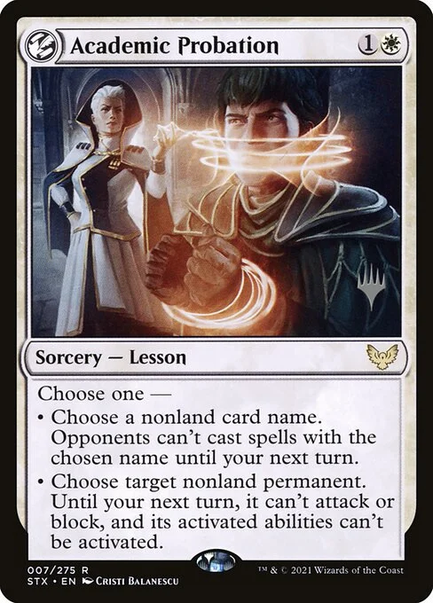Academic Probation, carta Magic di tipo Sorcery — Lesson illustrata da Cristi Balanescu