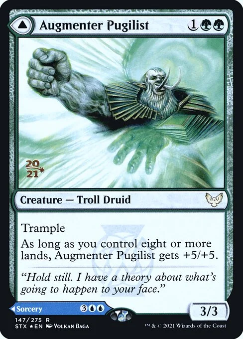 Augmenter Pugilist // Echoing Equation, carta Magic di tipo Creature — Troll Druid // Sorcery illustrata da Volkan Baǵa