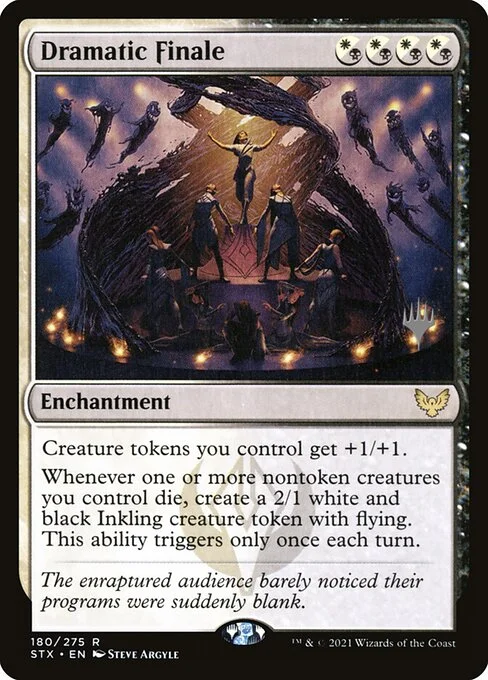Dramatic Finale, carta Magic di tipo Enchantment illustrata da Steve Argyle