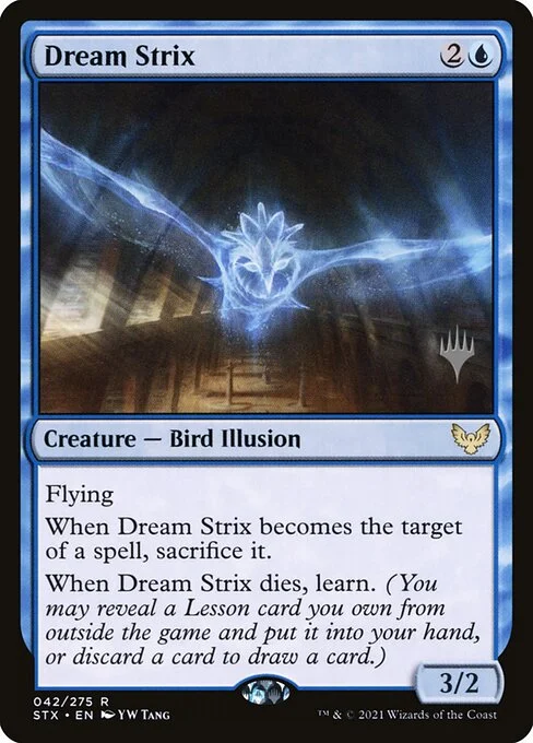 Dream Strix, carta Magic di tipo Creature — Bird Illusion illustrata da YW Tang