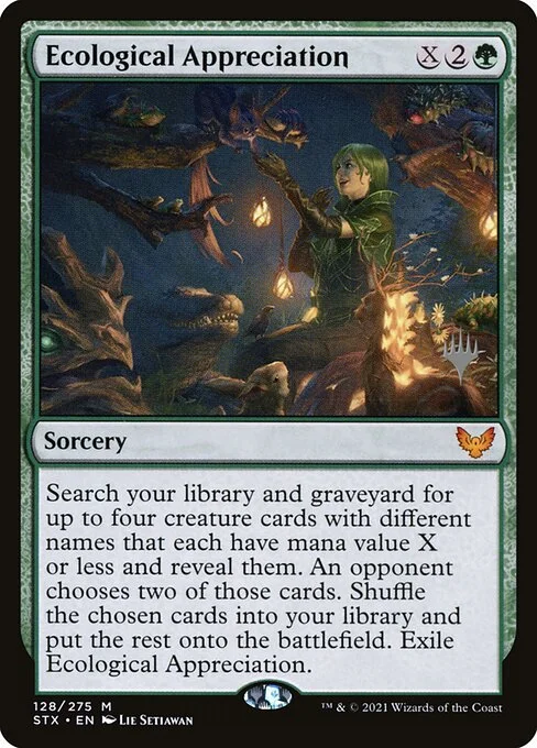 Ecological Appreciation, carta Magic di tipo Sorcery illustrata da Lie Setiawan