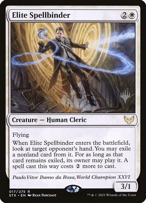 Elite Spellbinder, carta Magic di tipo Creature — Human Cleric illustrata da Ryan Pancoast