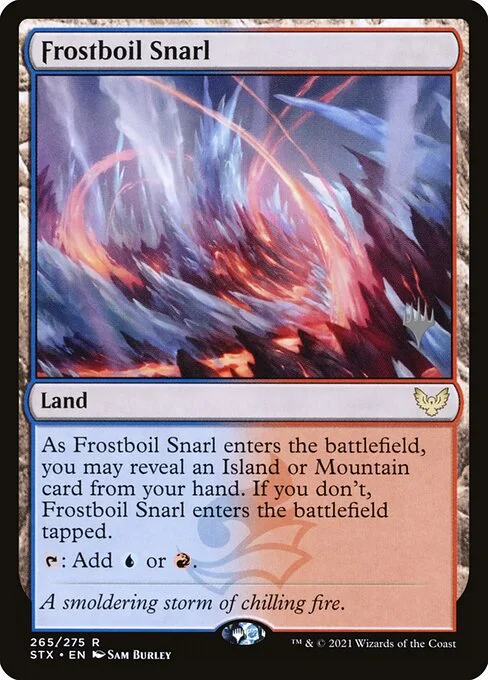 Frostboil Snarl, carta Magic di tipo Land illustrata da Sam Burley