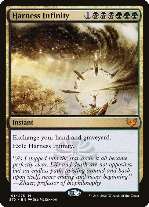 Harness Infinity, carta Magic di tipo Instant illustrata da Seb McKinnon