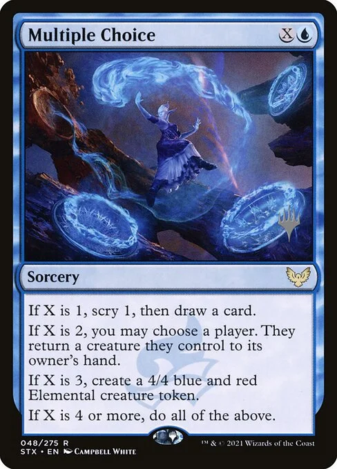 Multiple Choice, carta Magic di tipo Sorcery illustrata da Campbell White