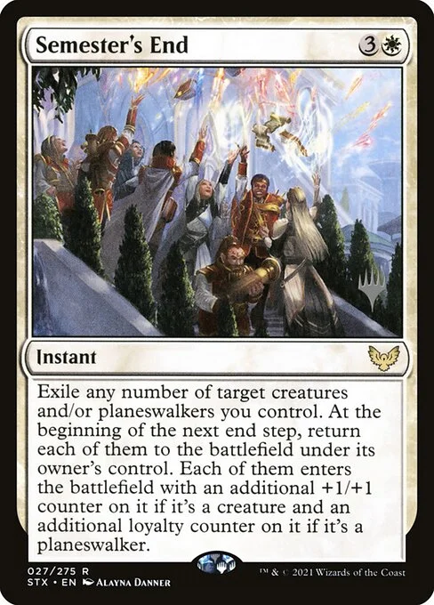 Semester's End, carta Magic di tipo Instant illustrata da Alayna Danner