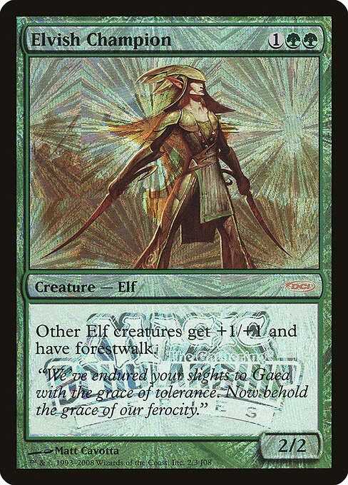 Elvish Champion, carta Magic di tipo Creature — Elf illustrata da Matt Cavotta