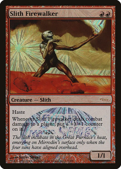Slith Firewalker, carta Magic di tipo Creature — Slith illustrata da Justin Sweet