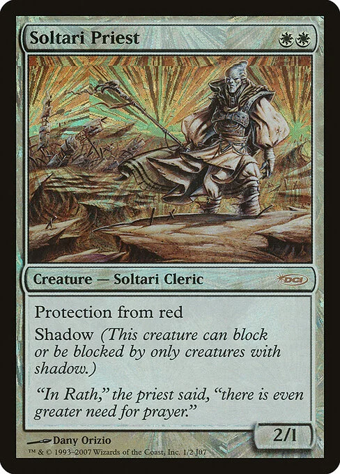 Soltari Priest, carta Magic di tipo Creature — Soltari Cleric illustrata da Dany Orizio