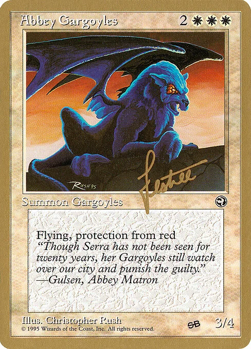 Abbey Gargoyles, carta Magic di tipo Creature — Gargoyle illustrata da Christopher Rush