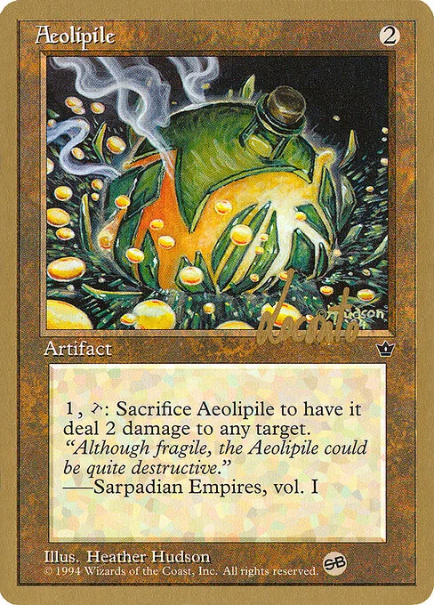 Aeolipile, carta Magic di tipo Artifact illustrata da Heather Hudson