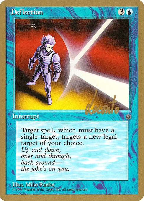 Deflection, carta Magic di tipo Instant illustrata da Mike Raabe