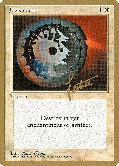 Disenchant, carta Magic di tipo Instant illustrata da Amy Weber