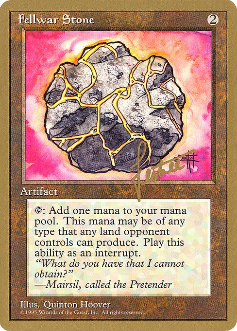 Fellwar Stone, carta Magic di tipo Artifact illustrata da Quinton Hoover