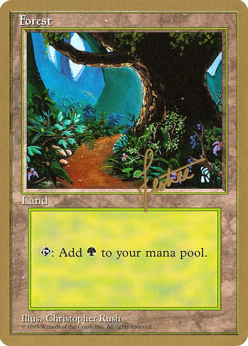 Forest, carta Magic di tipo Basic Land — Forest illustrata da Christopher Rush