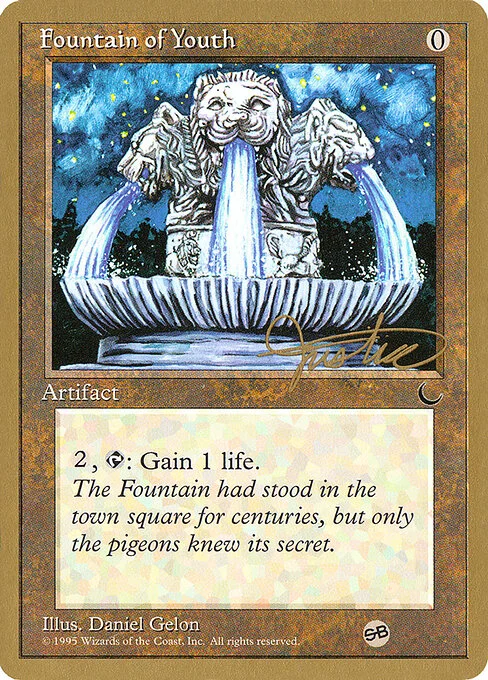 Fountain of Youth, carta Magic di tipo Artifact illustrata da Daniel Gelon