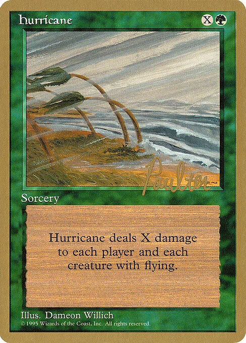 Hurricane, carta Magic di tipo Sorcery illustrata da Dameon Willich