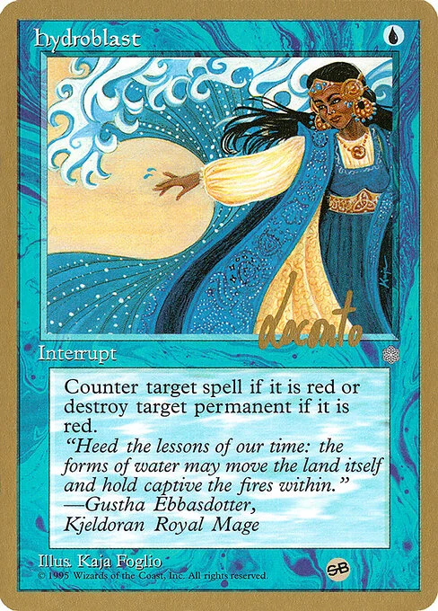Hydroblast, carta Magic di tipo Instant illustrata da Kaja Foglio