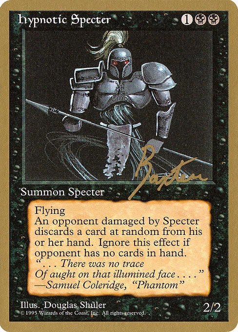 Hypnotic Specter, carta Magic di tipo Creature — Specter illustrata da Douglas Shuler