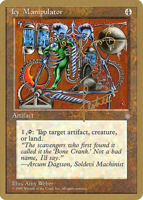Icy Manipulator, carta Magic di tipo Artifact illustrata da Amy Weber