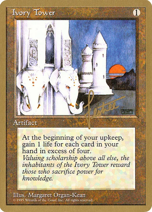 Ivory Tower, carta Magic di tipo Artifact illustrata da Margaret Organ-Kean